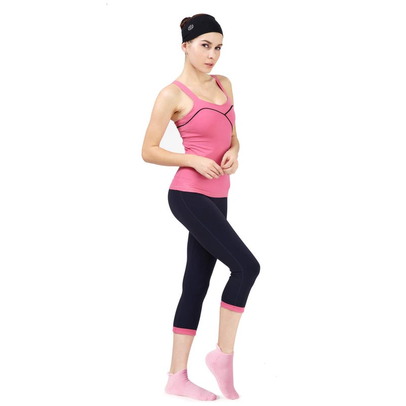 NEWCHAO Grip Non Skid Anti Slip Socks for Women and Men,3 Pairs Unisex Socks for Yoga Home Workout Barre Pilates Pregnancy - Image 5